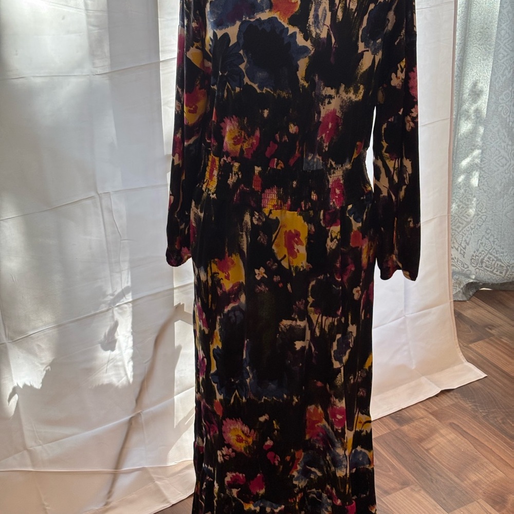 LuLaRoe Evelyn Multicolor Floral Long Sleeve Dress